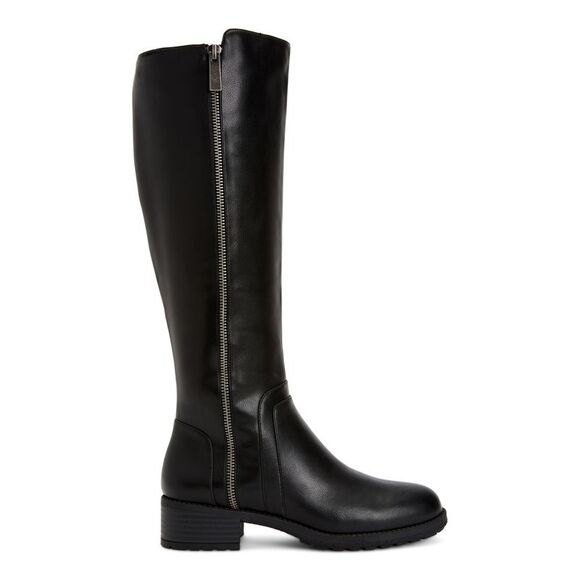 STYLE & COMPANY Womens Black Round Toe Zip-Up Boots 6 - Picture 2 of 4